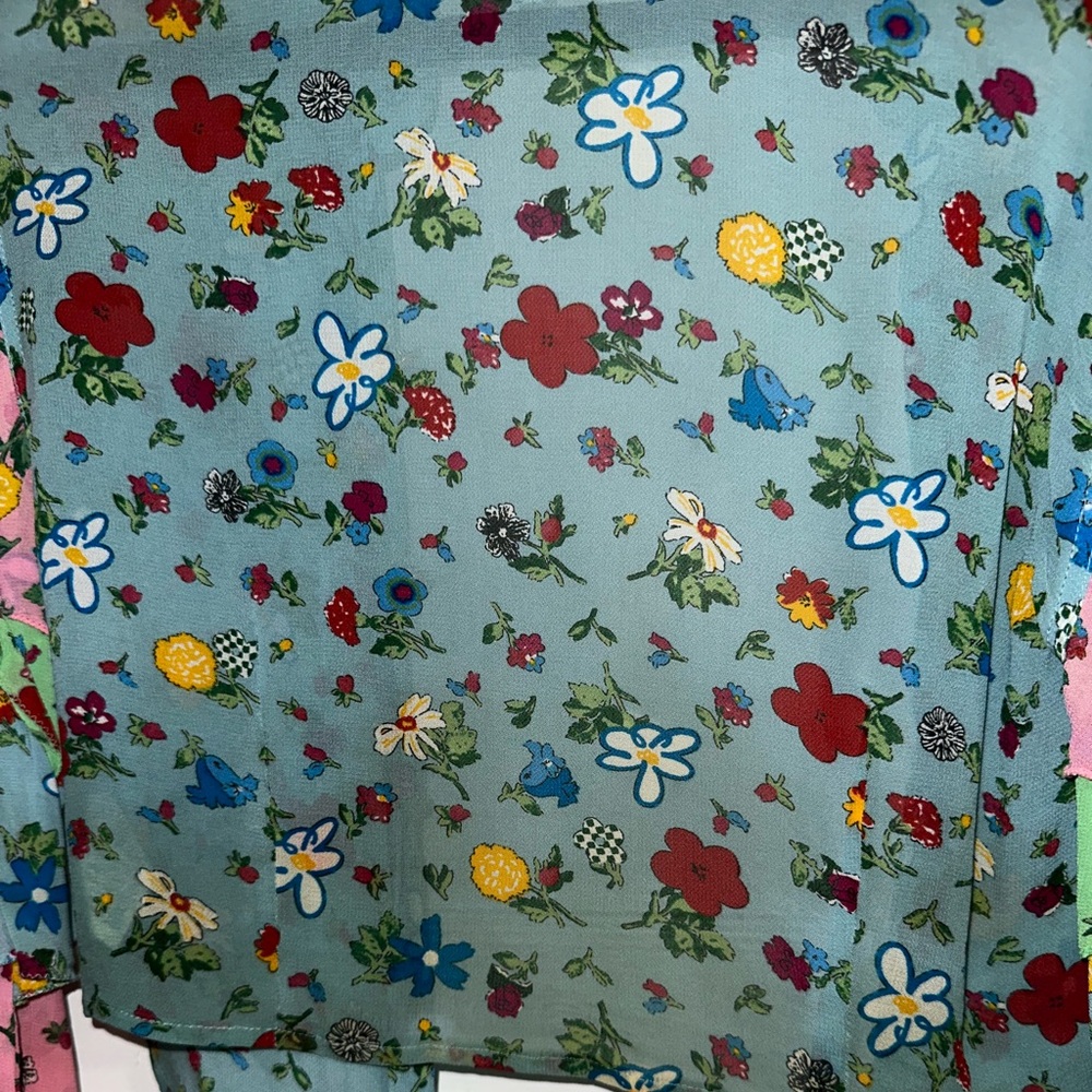 Moschino Floral Ruffle Top - Multicolor - Picture 6 of 15